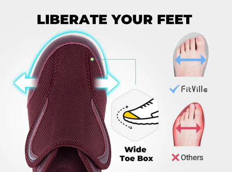  The FitVille EasyTop Diabetic Shoes